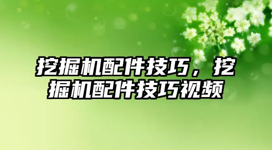 挖掘機配件技巧，挖掘機配件技巧視頻