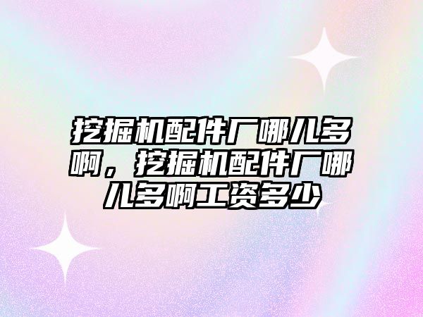 挖掘機配件廠哪兒多啊，挖掘機配件廠哪兒多啊工資多少