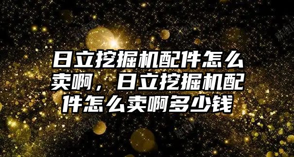 日立挖掘機配件怎么賣啊，日立挖掘機配件怎么賣啊多少錢