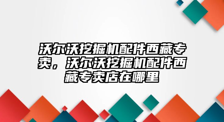 沃爾沃挖掘機配件西藏專賣，沃爾沃挖掘機配件西藏專賣店在哪里