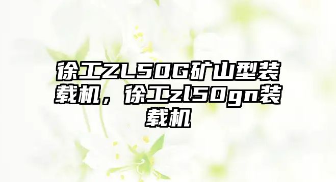 徐工ZL50G礦山型裝載機(jī)，徐工zl50gn裝載機(jī)