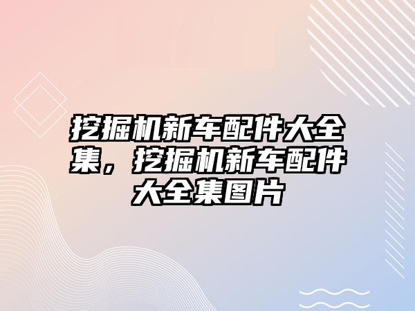 挖掘機新車配件大全集，挖掘機新車配件大全集圖片