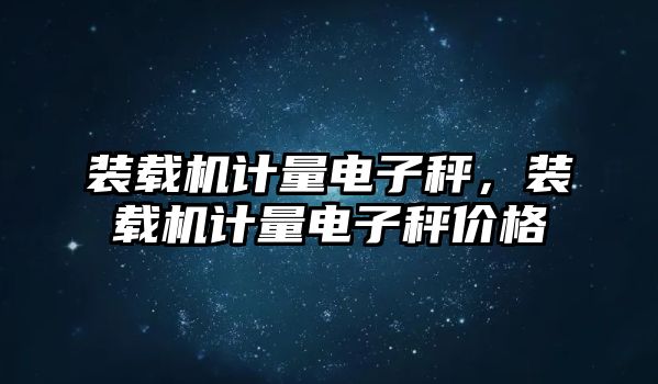 裝載機(jī)計(jì)量電子秤，裝載機(jī)計(jì)量電子秤價(jià)格