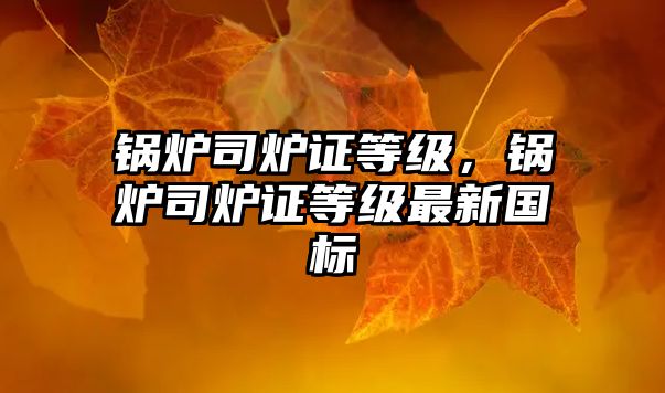 鍋爐司爐證等級，鍋爐司爐證等級最新國標(biāo)