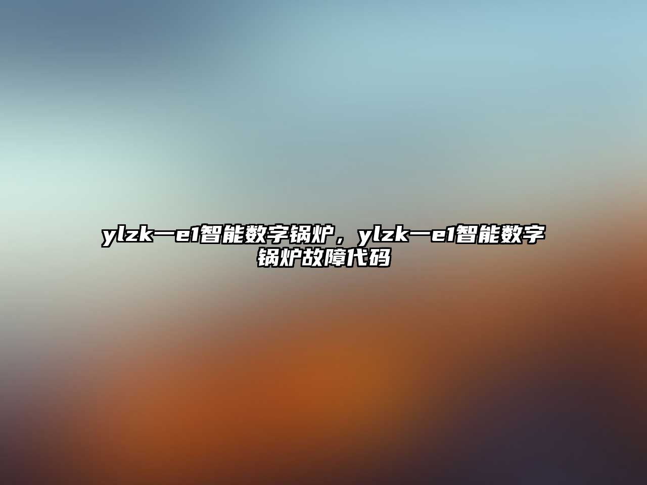 ylzk一e1智能數字鍋爐，ylzk一e1智能數字鍋爐故障代碼