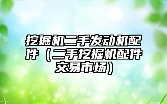 挖掘機二手發(fā)動機配件（二手挖掘機配件交易市場）