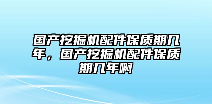 國產挖掘機配件保質期幾年，國產挖掘機配件保質期幾年啊