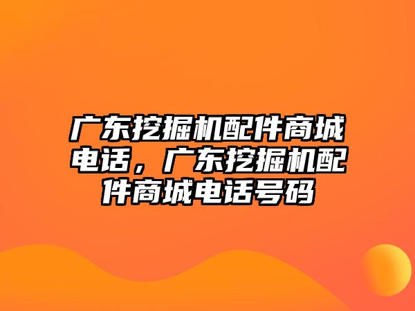 廣東挖掘機(jī)配件商城電話，廣東挖掘機(jī)配件商城電話號(hào)碼