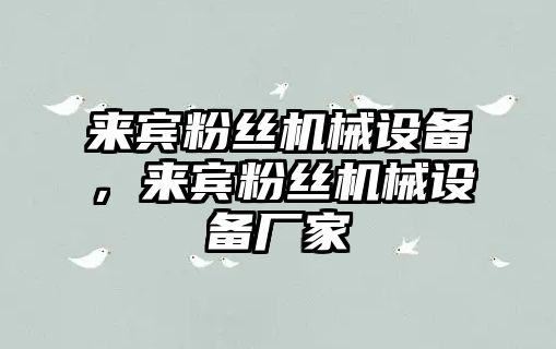 來賓粉絲機械設備，來賓粉絲機械設備廠家