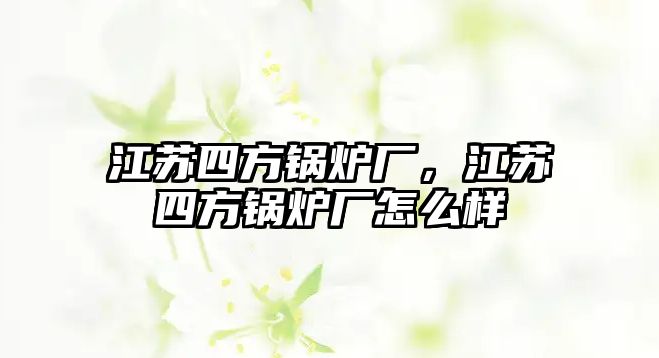 江蘇四方鍋爐廠，江蘇四方鍋爐廠怎么樣