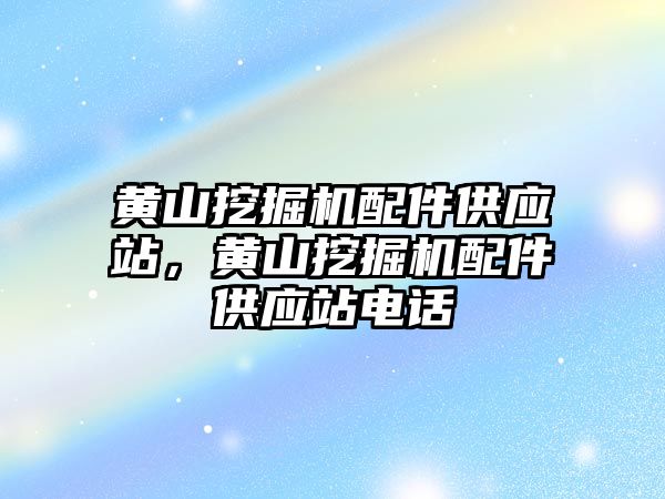 黃山挖掘機配件供應站，黃山挖掘機配件供應站電話