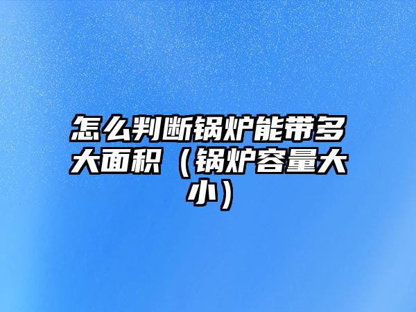 怎么判斷鍋爐能帶多大面積（鍋爐容量大?。?/>	
								</i>
								<p class=