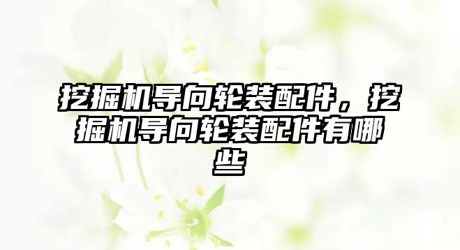 挖掘機導(dǎo)向輪裝配件，挖掘機導(dǎo)向輪裝配件有哪些