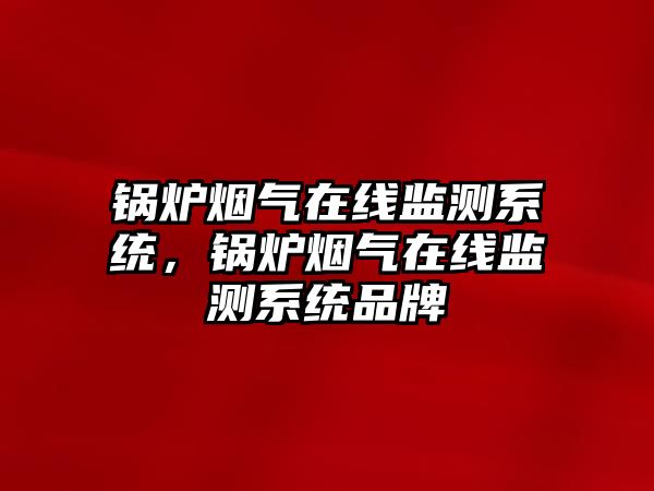 鍋爐煙氣在線監測系統，鍋爐煙氣在線監測系統品牌