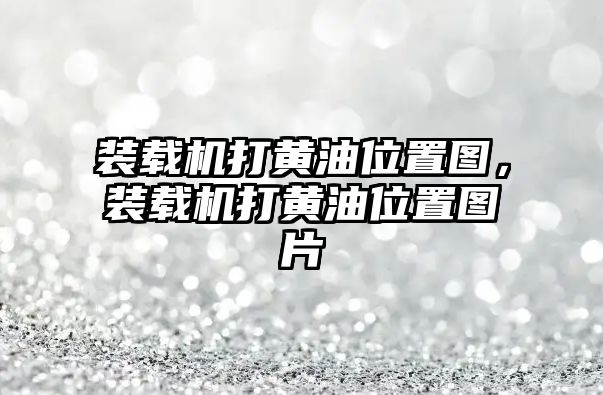 裝載機打黃油位置圖，裝載機打黃油位置圖片