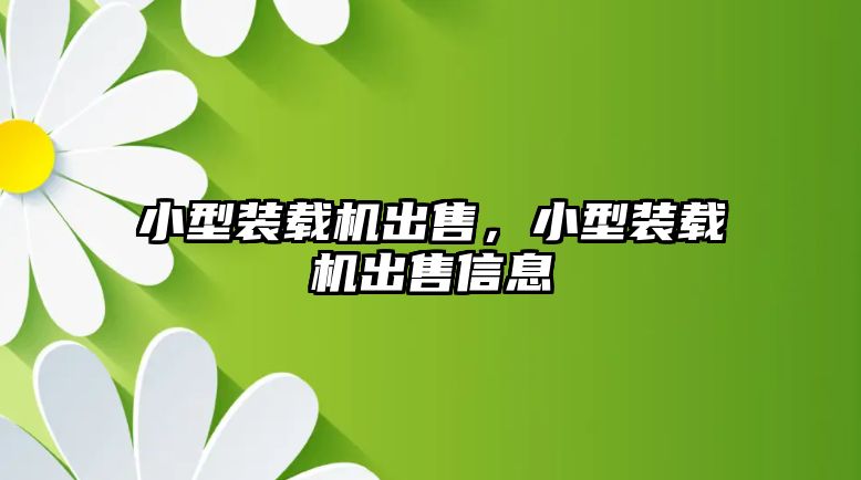 小型裝載機出售，小型裝載機出售信息