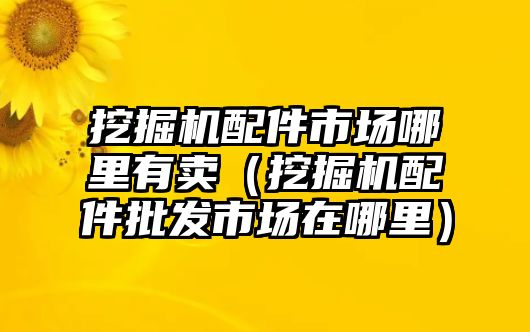 挖掘機配件市場哪里有賣（挖掘機配件批發市場在哪里）