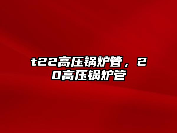 t22高壓鍋爐管，20高壓鍋爐管