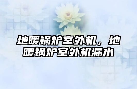 地暖鍋爐室外機，地暖鍋爐室外機漏水