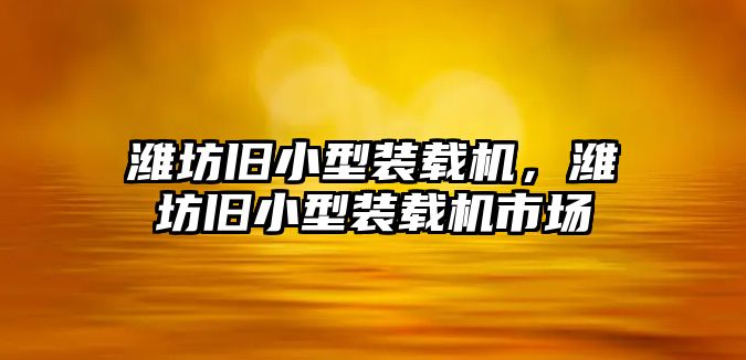 濰坊舊小型裝載機(jī)，濰坊舊小型裝載機(jī)市場(chǎng)