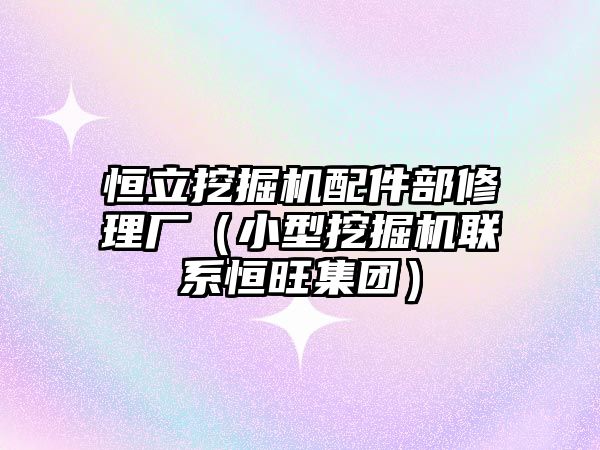 恒立挖掘機配件部修理廠（小型挖掘機聯系恒旺集團）