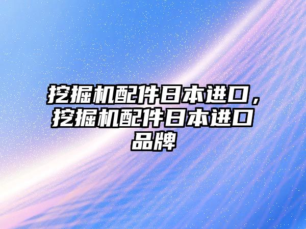 挖掘機配件日本進口，挖掘機配件日本進口品牌