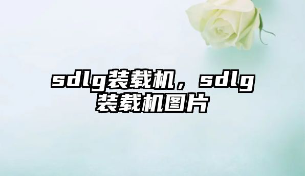 sdlg裝載機，sdlg裝載機圖片