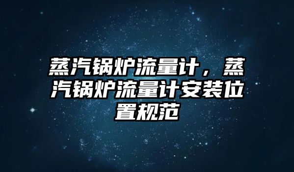 蒸汽鍋爐流量計，蒸汽鍋爐流量計安裝位置規(guī)范