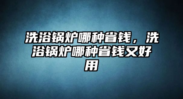 洗浴鍋爐哪種省錢，洗浴鍋爐哪種省錢又好用