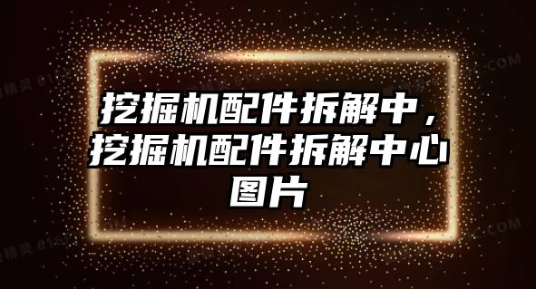 挖掘機配件拆解中，挖掘機配件拆解中心圖片