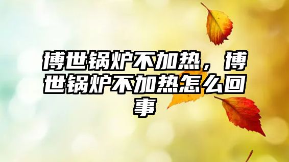 博世鍋爐不加熱，博世鍋爐不加熱怎么回事