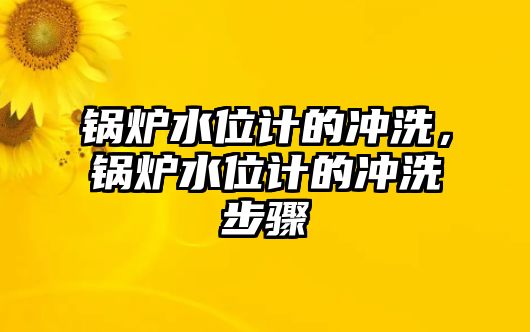 鍋爐水位計的沖洗，鍋爐水位計的沖洗步驟