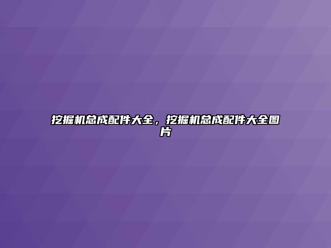 挖掘機總成配件大全，挖掘機總成配件大全圖片