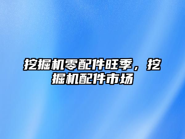 挖掘機零配件旺季，挖掘機配件市場