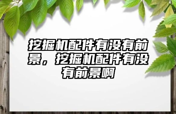 挖掘機配件有沒有前景，挖掘機配件有沒有前景啊