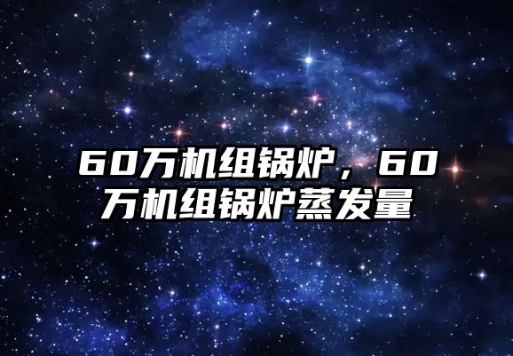 60萬機組鍋爐，60萬機組鍋爐蒸發量