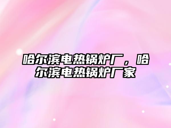 哈爾濱電熱鍋爐廠，哈爾濱電熱鍋爐廠家