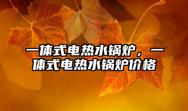 一體式電熱水鍋爐，一體式電熱水鍋爐價格