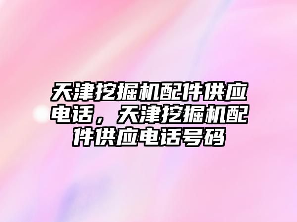 天津挖掘機配件供應電話，天津挖掘機配件供應電話號碼