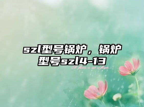 szl型號鍋爐，鍋爐型號szl4-13