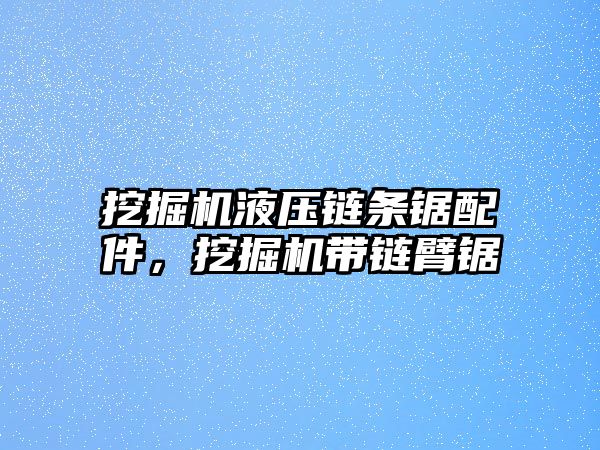 挖掘機液壓鏈條鋸配件，挖掘機帶鏈臂鋸