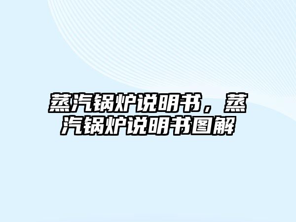 蒸汽鍋爐說明書，蒸汽鍋爐說明書圖解