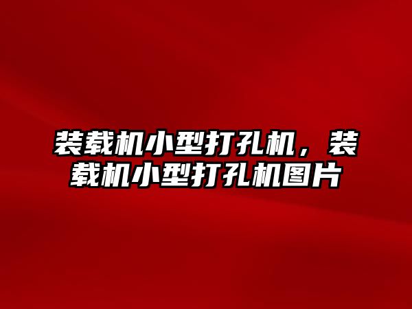 裝載機小型打孔機，裝載機小型打孔機圖片