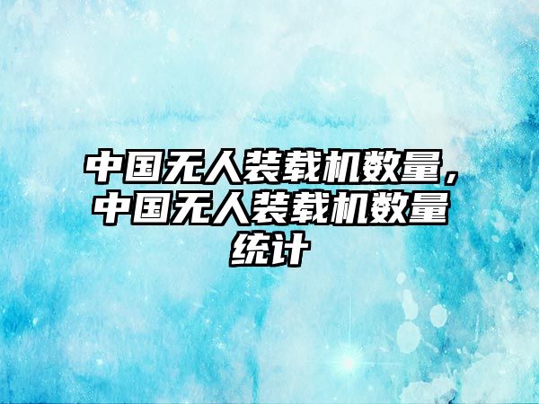 中國無人裝載機數量，中國無人裝載機數量統計