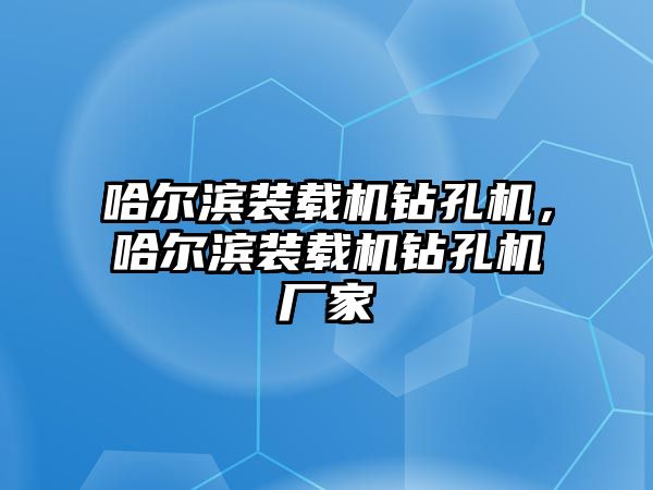 哈爾濱裝載機(jī)鉆孔機(jī)，哈爾濱裝載機(jī)鉆孔機(jī)廠家