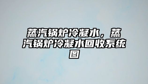 蒸汽鍋爐冷凝水，蒸汽鍋爐冷凝水回收系統圖