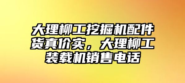 大理柳工挖掘機配件貨真價實，大理柳工裝載機銷售電話