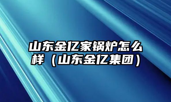 山東金億家鍋爐怎么樣（山東金億集團(tuán)）