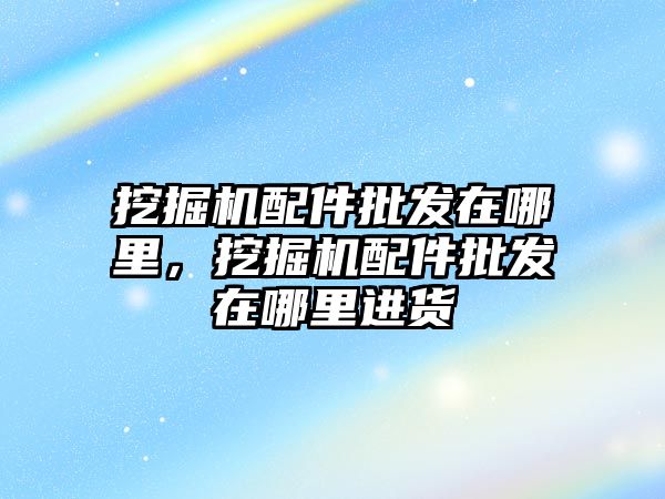 挖掘機配件批發(fā)在哪里，挖掘機配件批發(fā)在哪里進貨