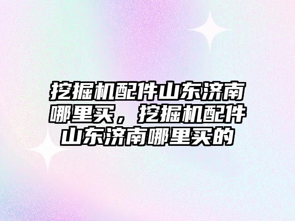 挖掘機(jī)配件山東濟(jì)南哪里買，挖掘機(jī)配件山東濟(jì)南哪里買的